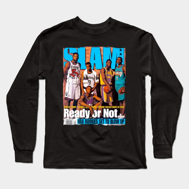 SLAM MAG - 1996 DRAFT Long Sleeve T-Shirt by Buff Geeks Art